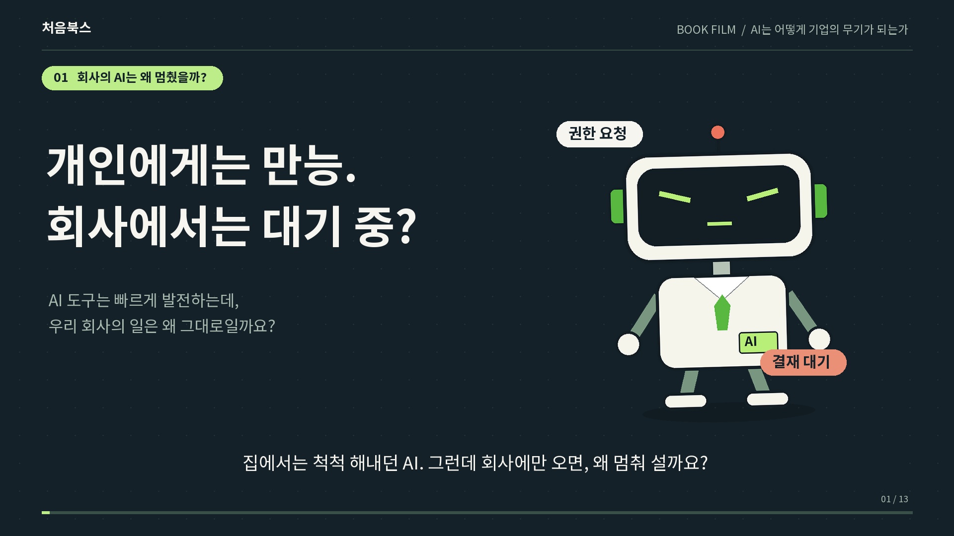 우리 회사에서 AI가 일하게 만드는 구조 영상 표지